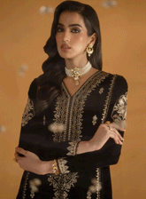 Meraki By Seran Embroidered Velvet Unstitched 3 Piece Suit - SE23MV 05 SYBIL